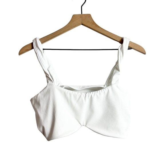 FREE PEOPLE MOVEMENT XL WHITE STRETCHY SPORTS ACTIVEWEAR WOMEN BRA - Picture 1 of 4